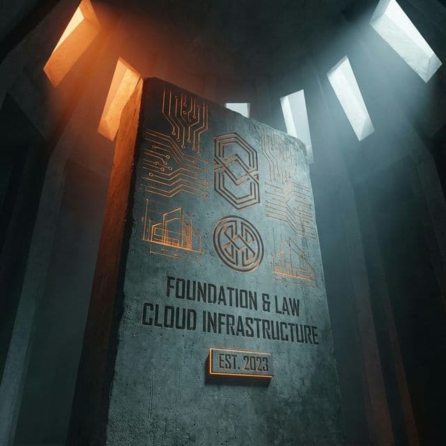 Foundational architectural blueprint representation